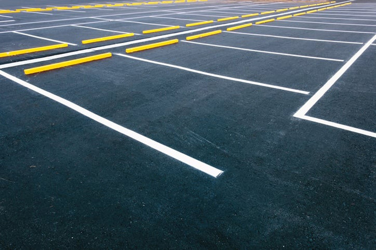 freshly-paved-parking-lot
